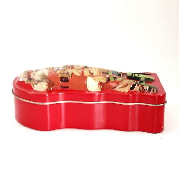 Retro Coca-Cola Santa Shaped Tin – Vintage 1990s Christmas Collectible Storage - Picture 8 of 10